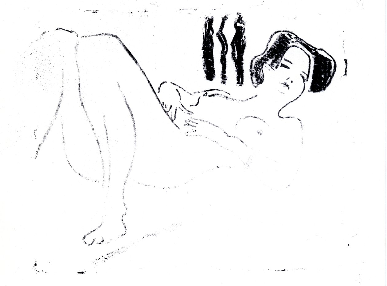 Desnudo femenino acostado de Ernst Ludwig Kirchner