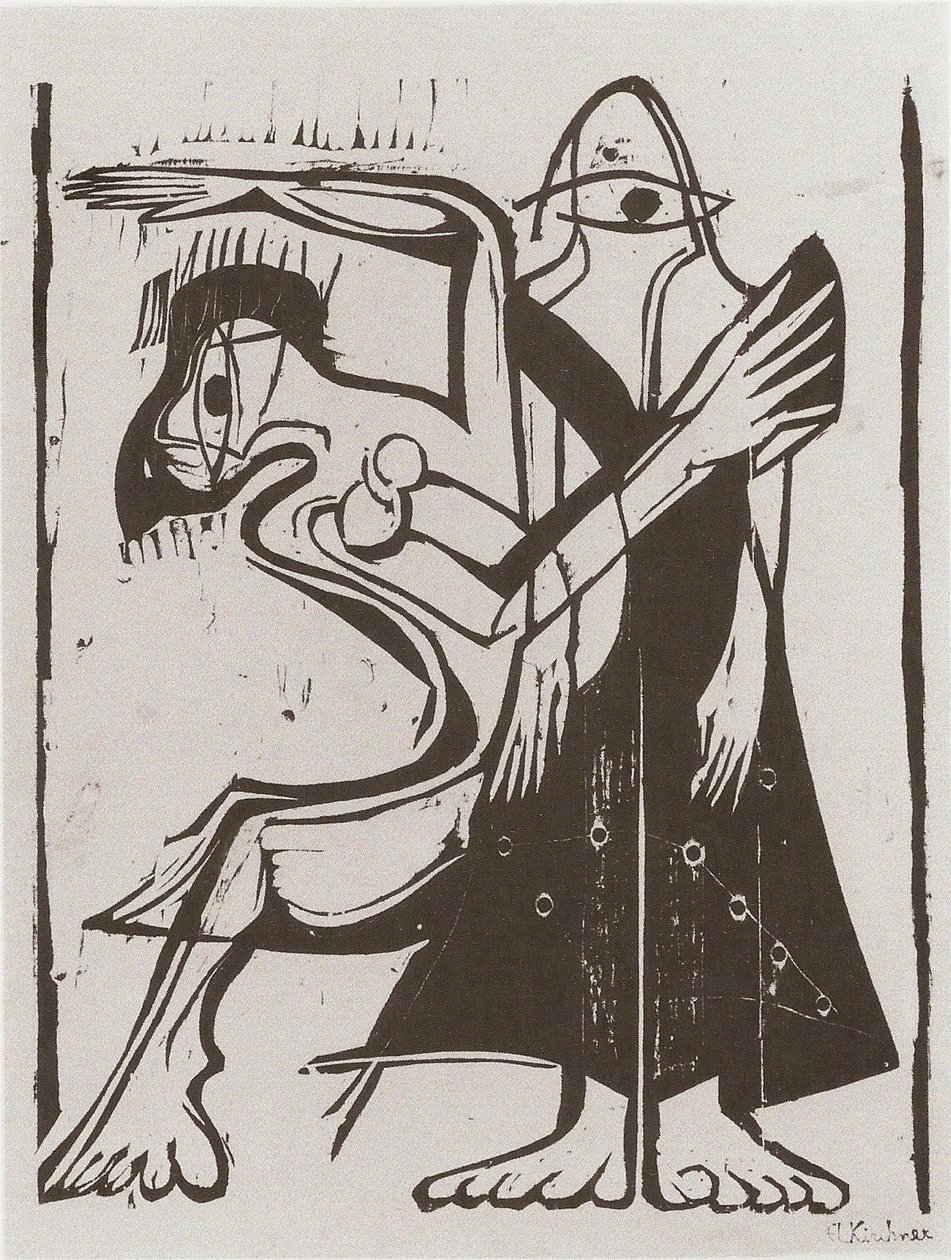 Danza de máscaras de Ernst Ludwig Kirchner