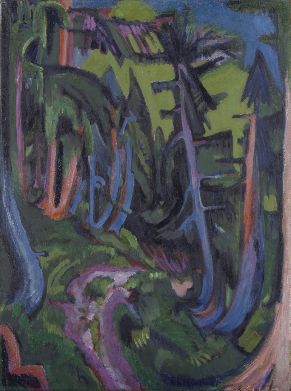 Camino del bosque de montaña de Ernst Ludwig Kirchner