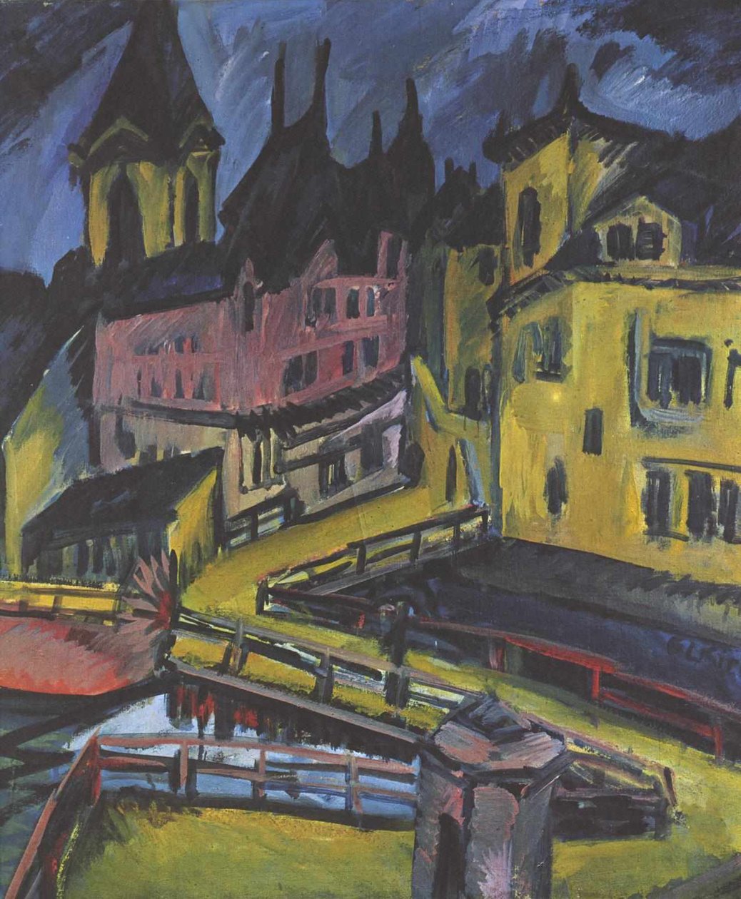 Pfortensteg Chemnitz de Ernst Ludwig Kirchner