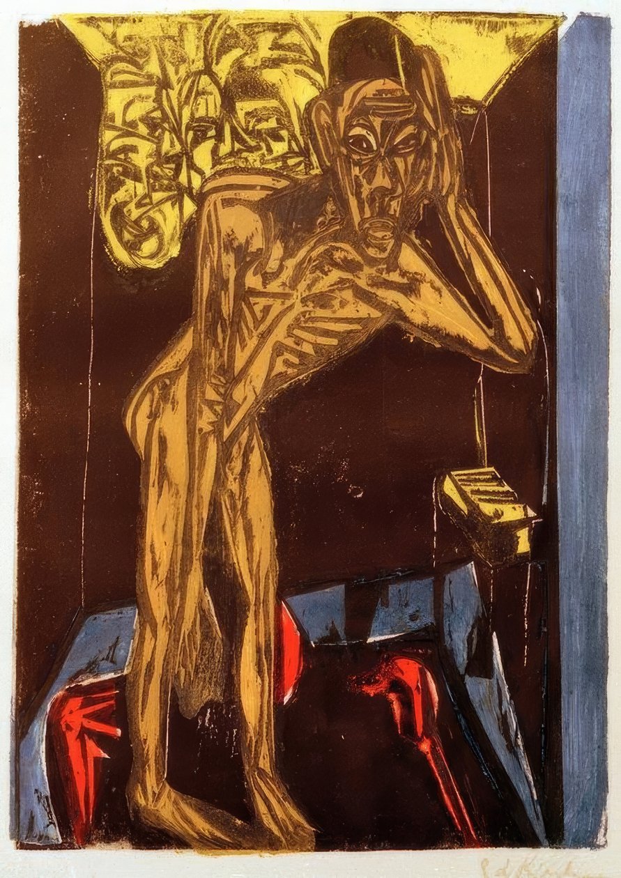Schlemihl en la soledad de la habitación de Ernst Ludwig Kirchner