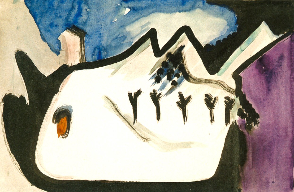 Paisaje nevado de Ernst Ludwig Kirchner