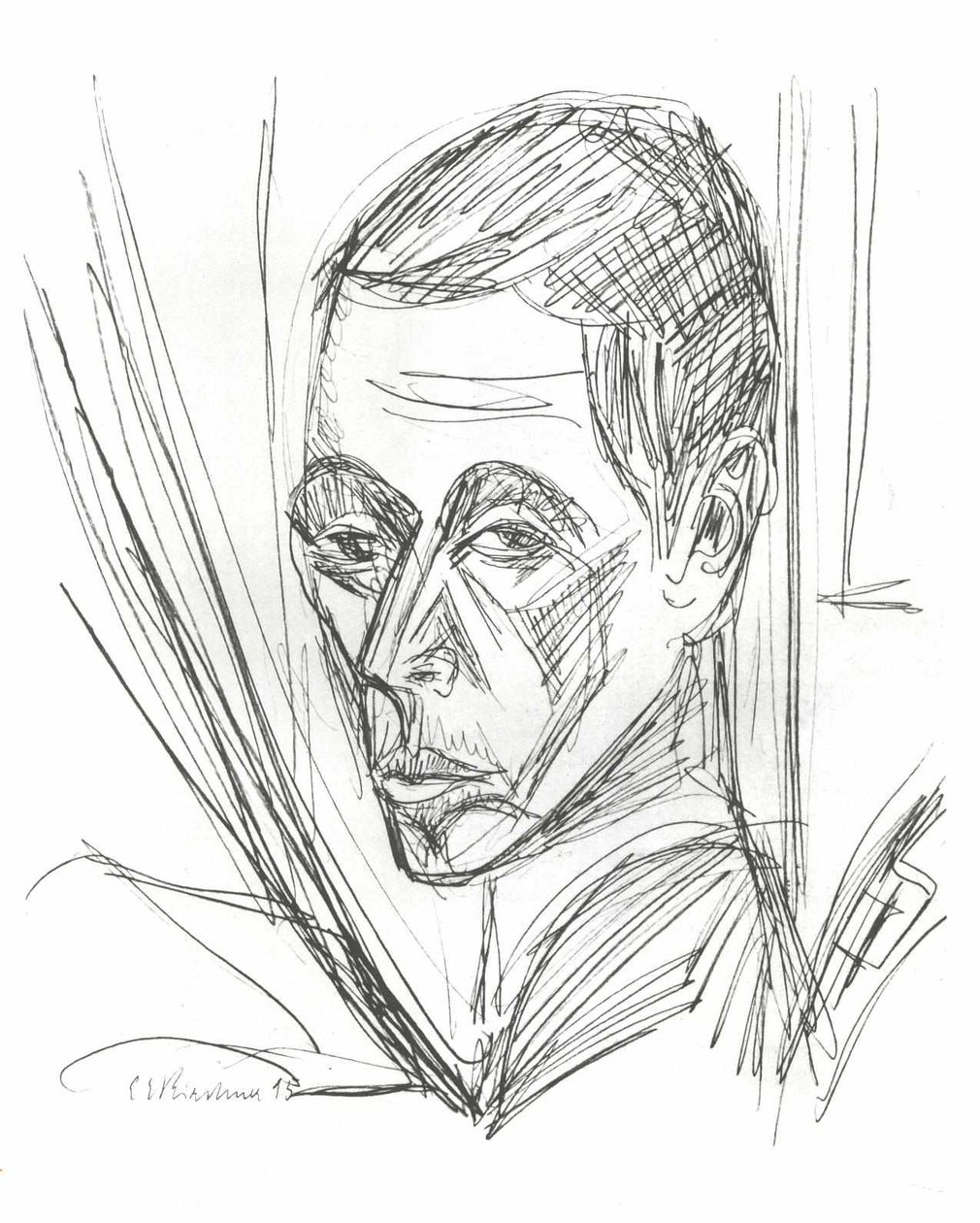 Autorretrato de Ernst Ludwig Kirchner