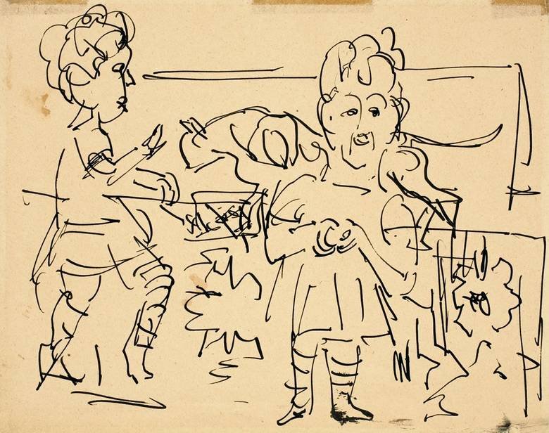 Niños jugando de Ernst Ludwig Kirchner