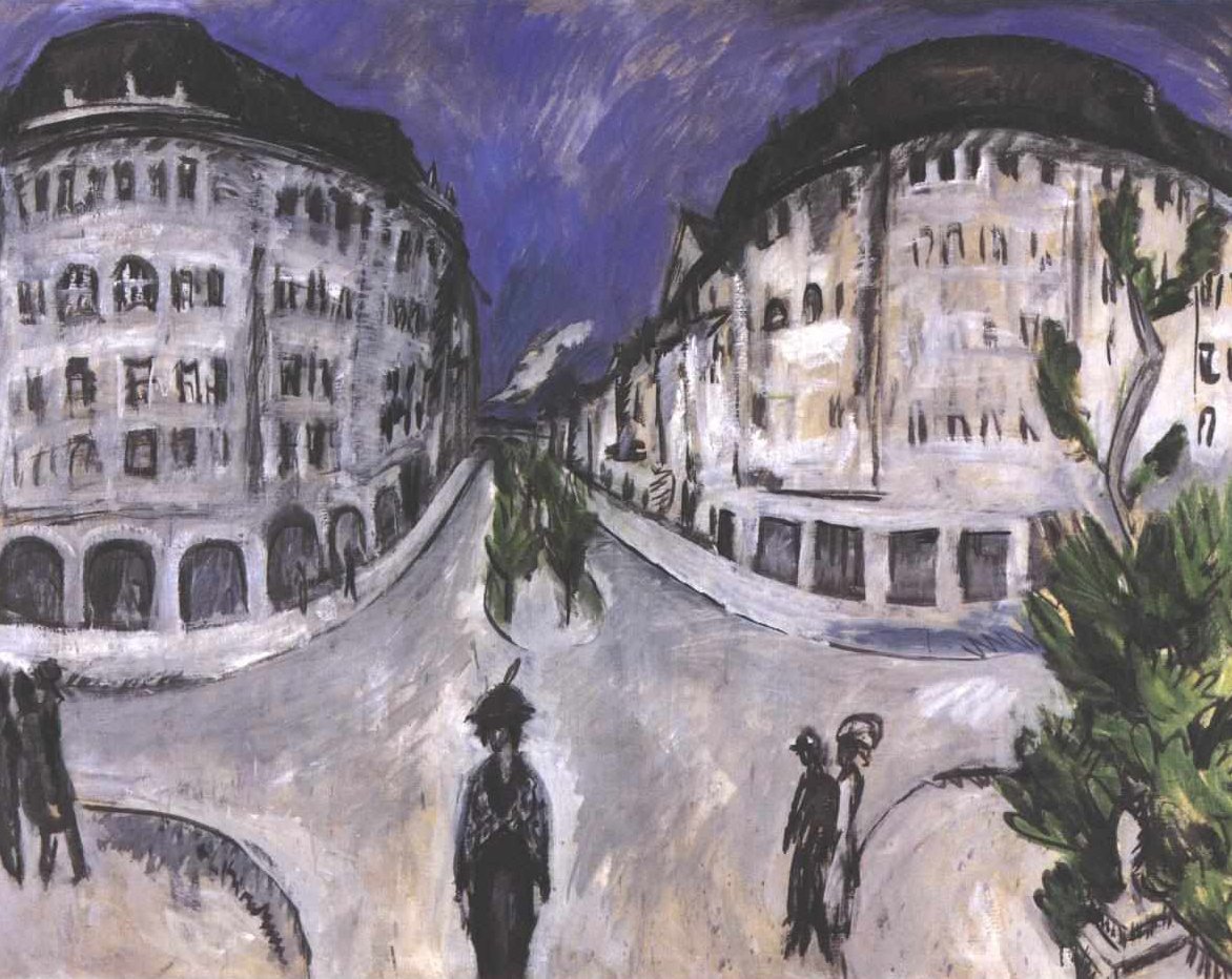 Calle en el Parque de la Ciudad de Schöneberg de Ernst Ludwig Kirchner