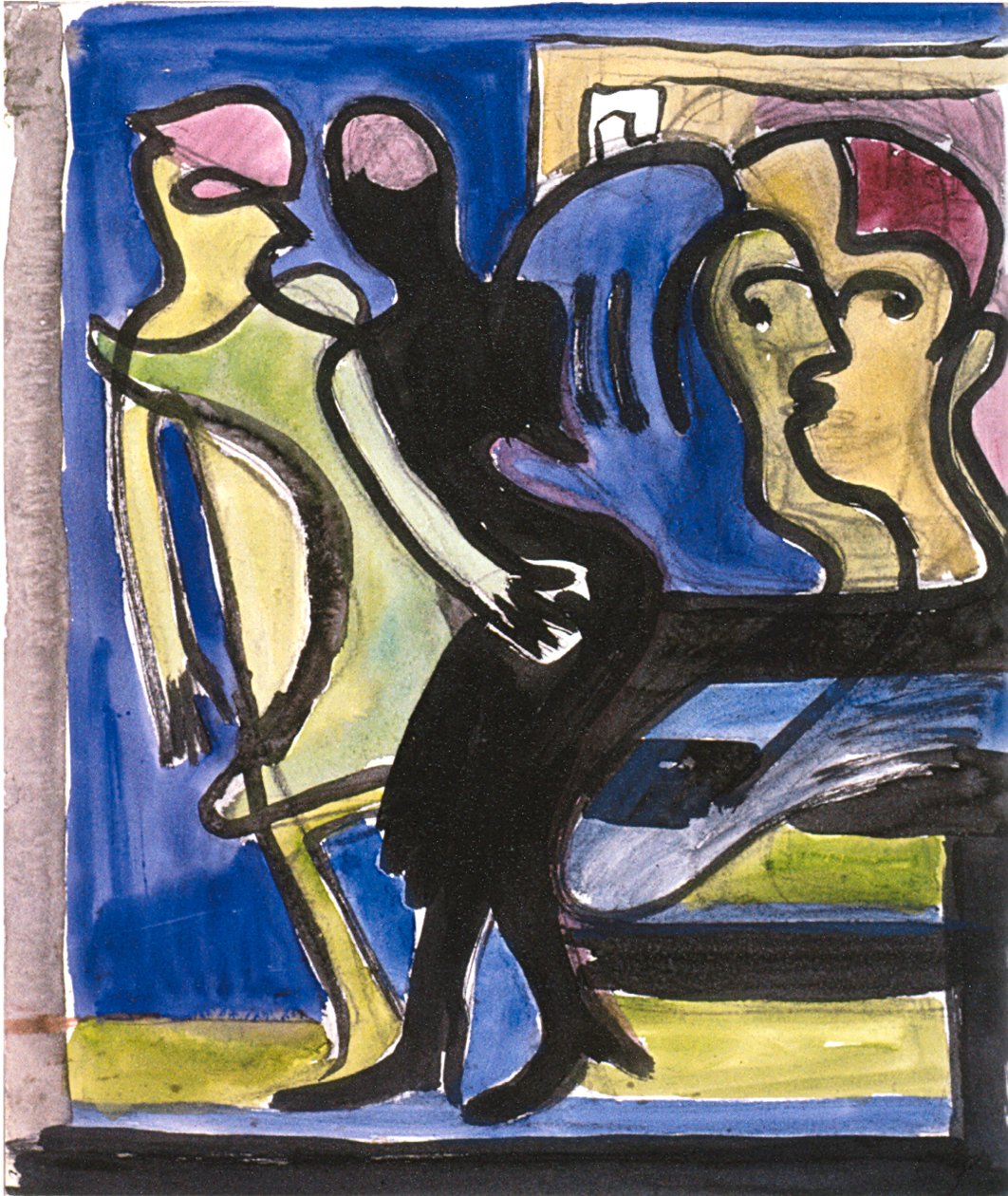 Escena callejera de Ernst Ludwig Kirchner