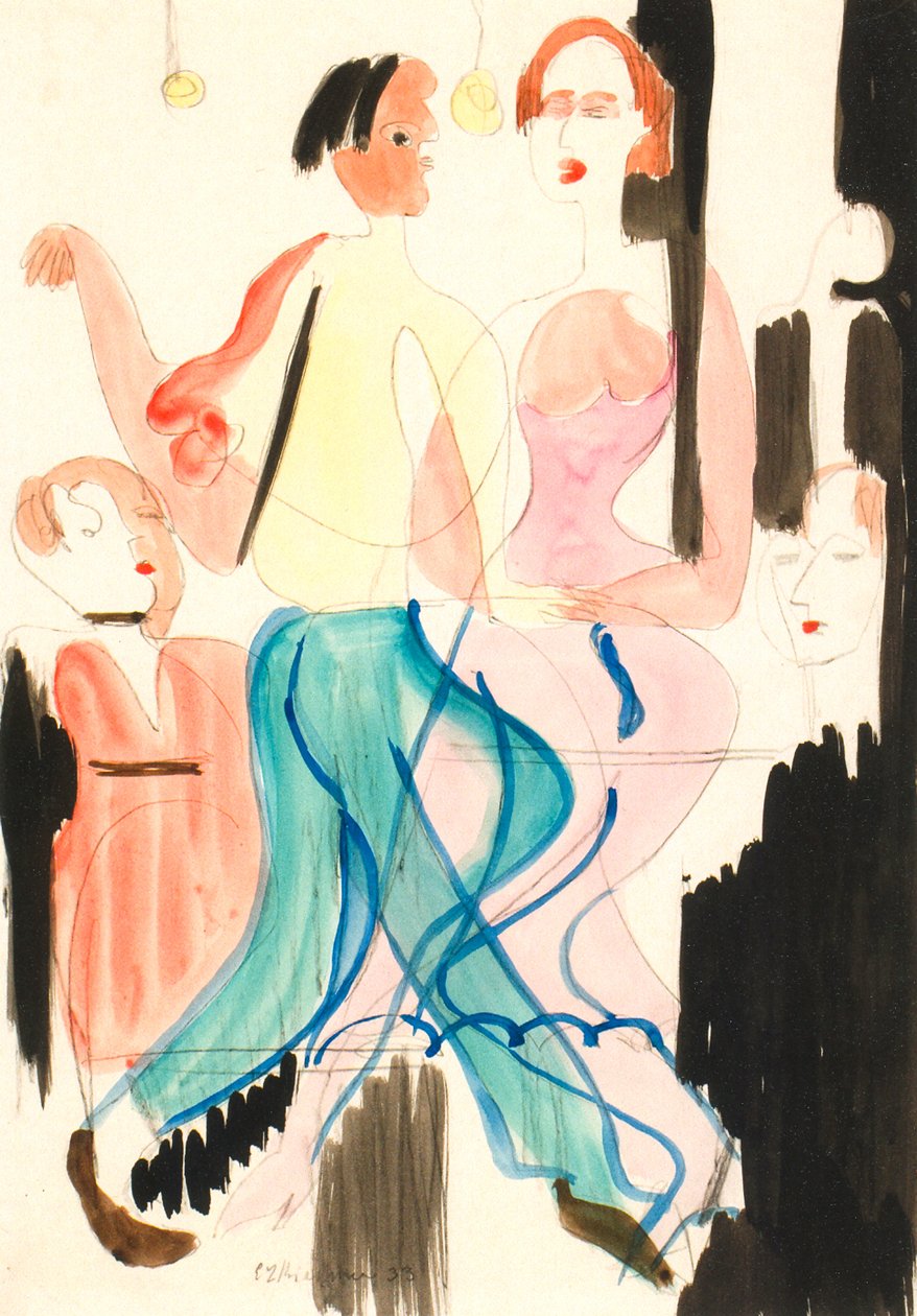 Pareja Bailando de Ernst Ludwig Kirchner