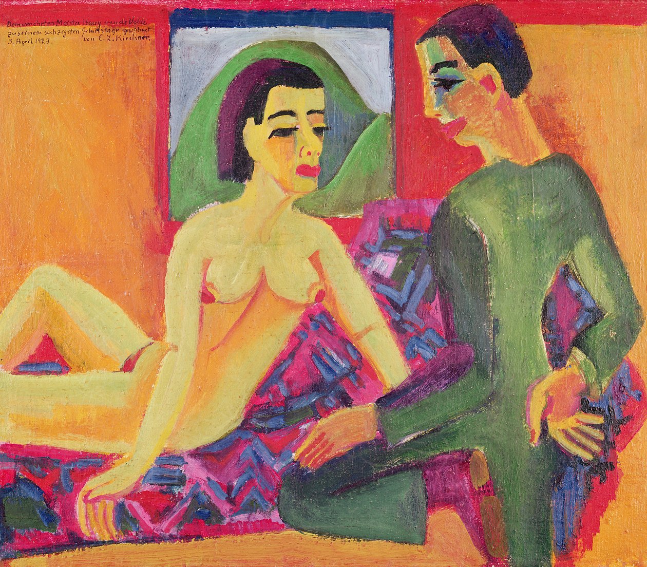 La Pareja, 1923 de Ernst Ludwig Kirchner