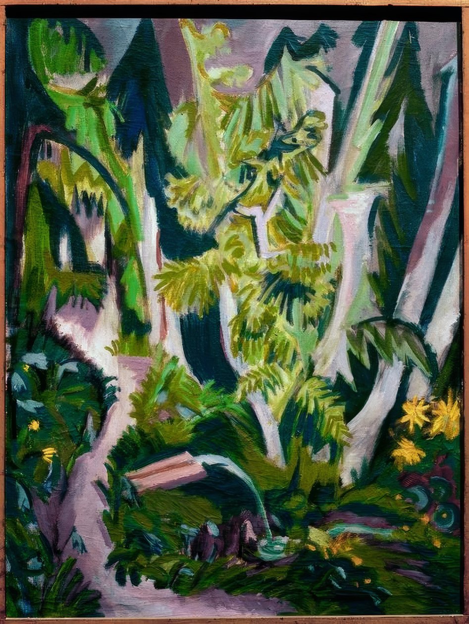 Interior del bosque de Ernst Ludwig Kirchner