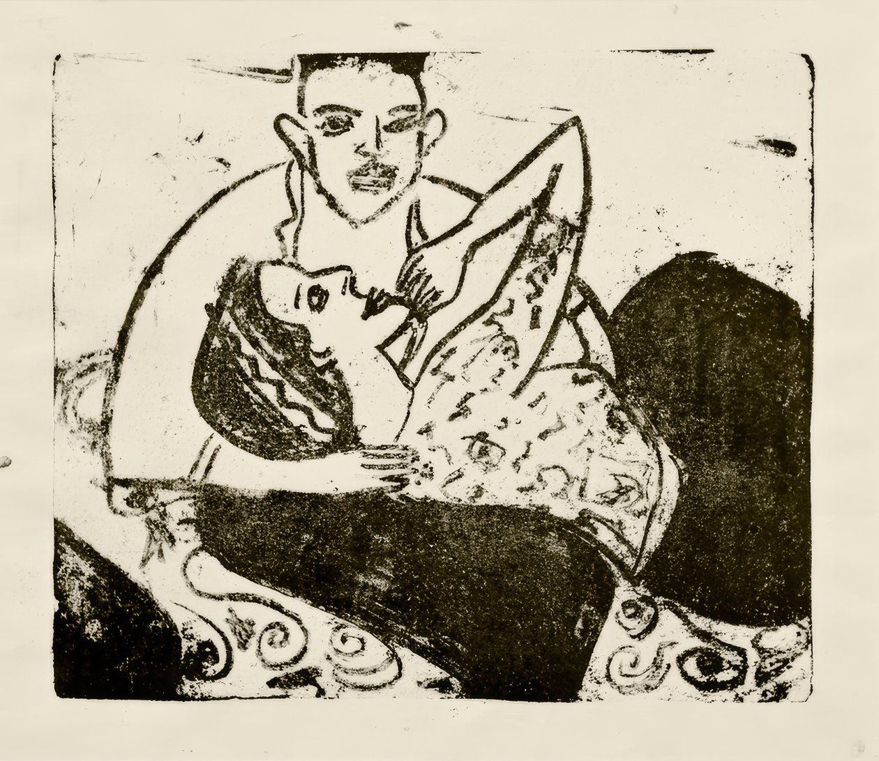 Chica coqueteando de Ernst Ludwig Kirchner