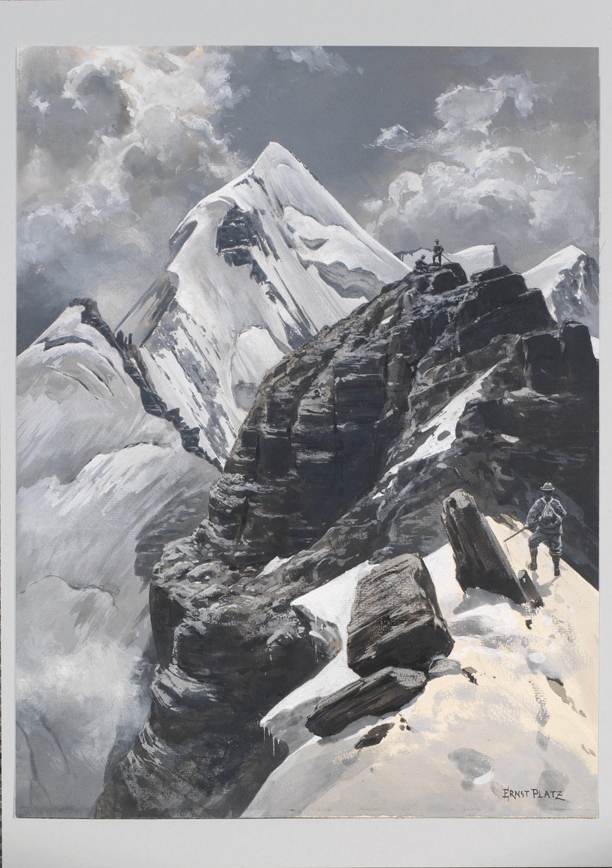 Ernst Platz, Schollhornplatte, Pared Este del Watzmann de Ernst Platz