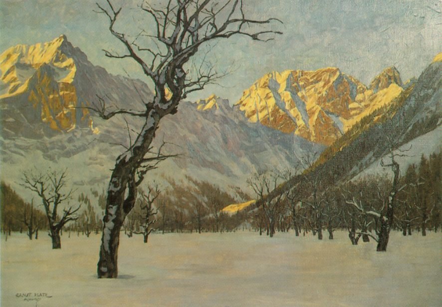 Mañana de marzo en Karwendel, Großer Ahornboden de Ernst Platz