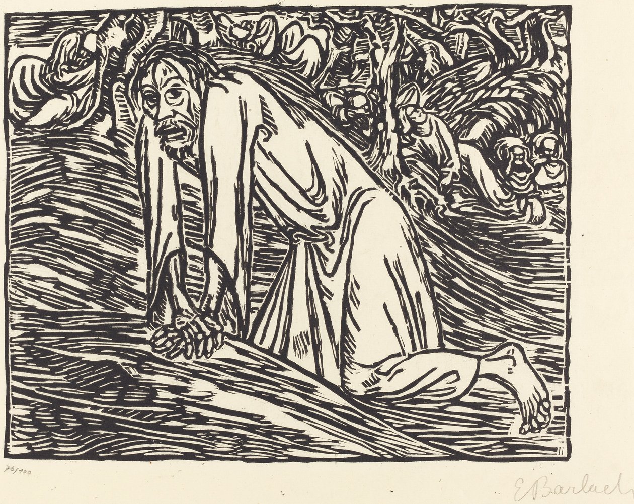 Cristo en Getsemaní de Ernst Barlach