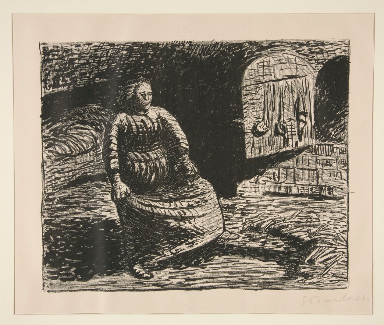mujer en el hogar de Ernst Barlach