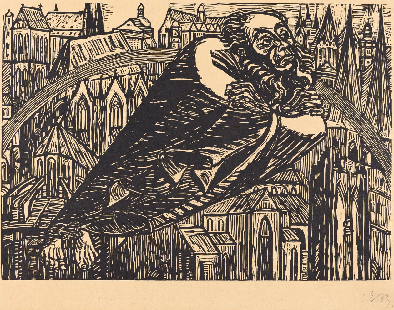 Las catedrales, 1920 de Ernst Barlach