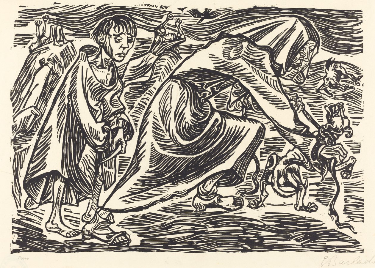 El cazador de perros de Ernst Barlach
