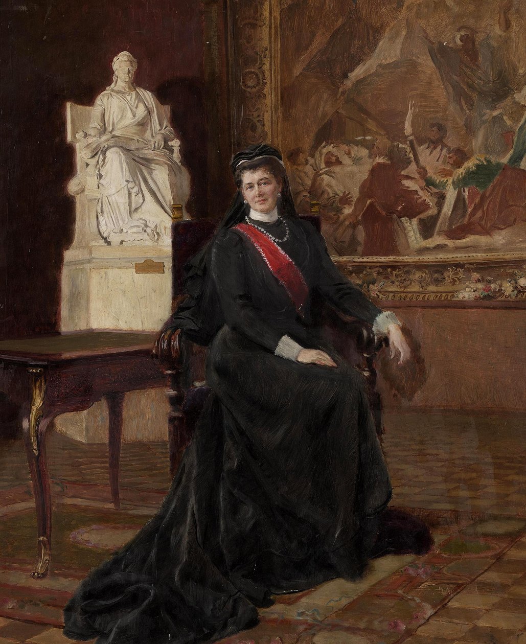 La Gran Duquesa María Pavlovna de Rusia viuda de Ernst Friedrich von Liphart