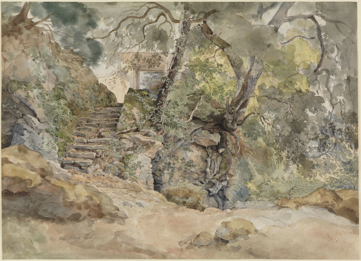 Del parque de la Villa Chigi en Ariccia de Ernst Fries