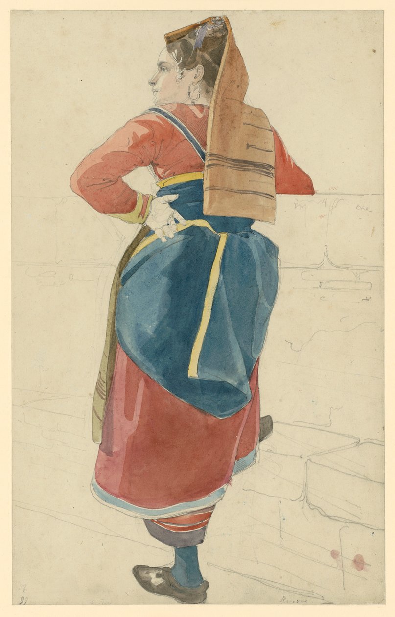 Italiana. Silueta de espaldas de Ernst Fries