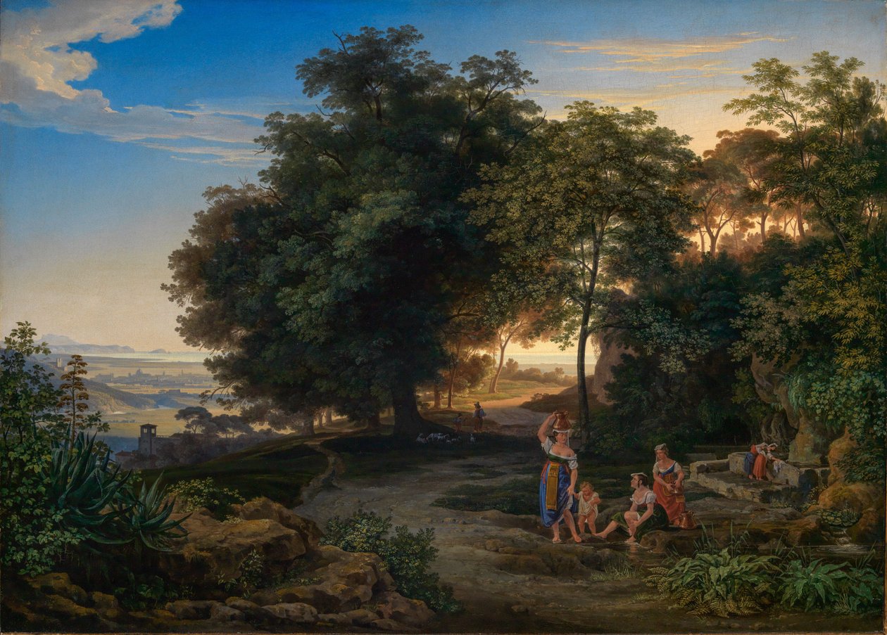 Paisaje en los montes Latinos de Ernst Fries