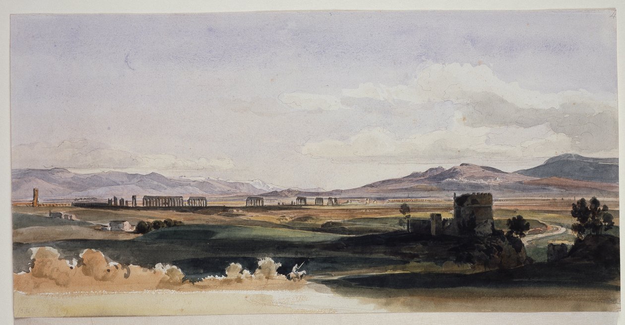 Campiña romana y los montes Albanos de Ernst Fries