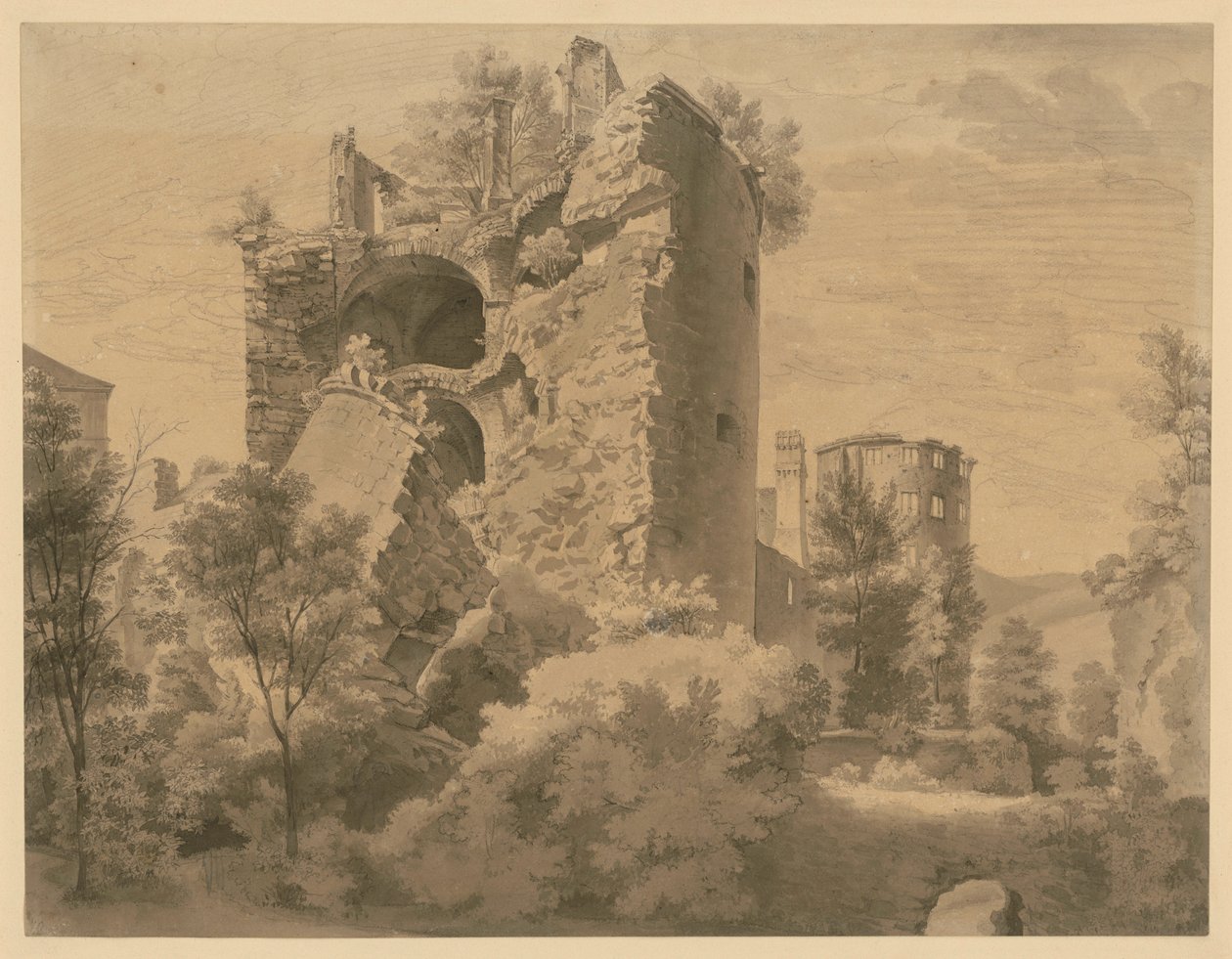 Torres del castillo de Heidelberg de Ernst Fries