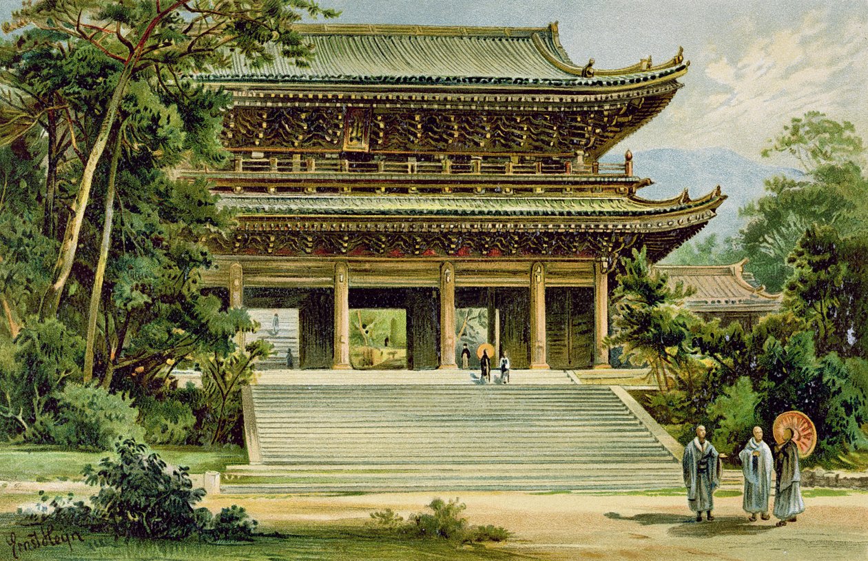 Templo budista en Kioto, Japón, de 
