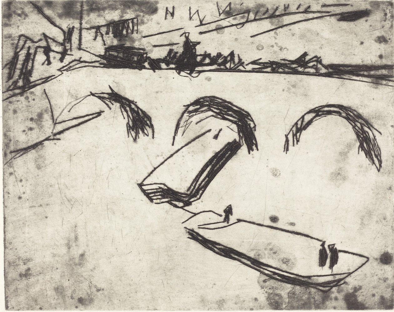 Puente en el Malecón del Príncipe Heredero, 1909 de Ernst Ludwig Kirchner