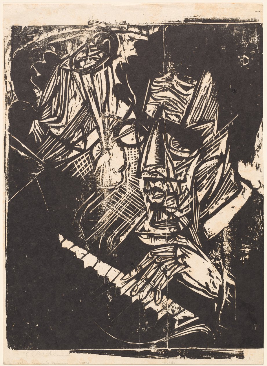 Compositor Klemperer, 1916 de Ernst Ludwig Kirchner