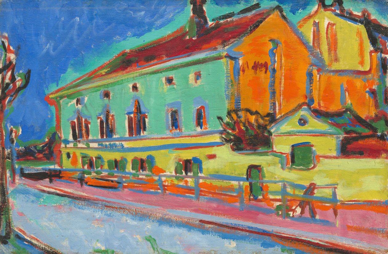 Sala de baile Bellevue (anverso), 1909-1910 de Ernst Ludwig Kirchner