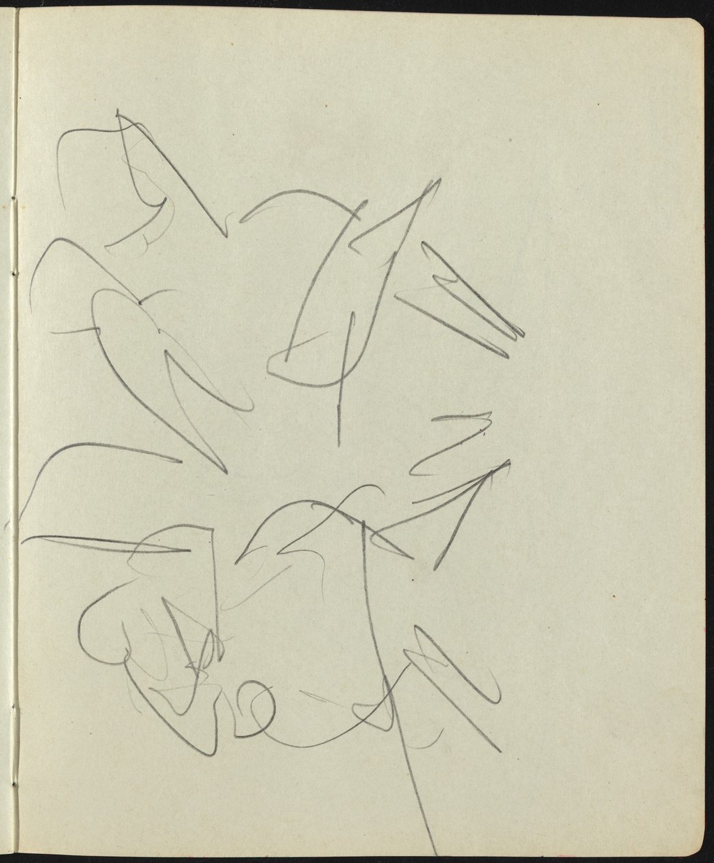 Bailarines y artistas Página de un cuaderno de bocetos, c. 1911 de Ernst Ludwig Kirchner