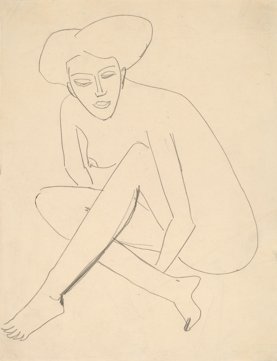 Dodo sentado, 1910 de Ernst Ludwig Kirchner