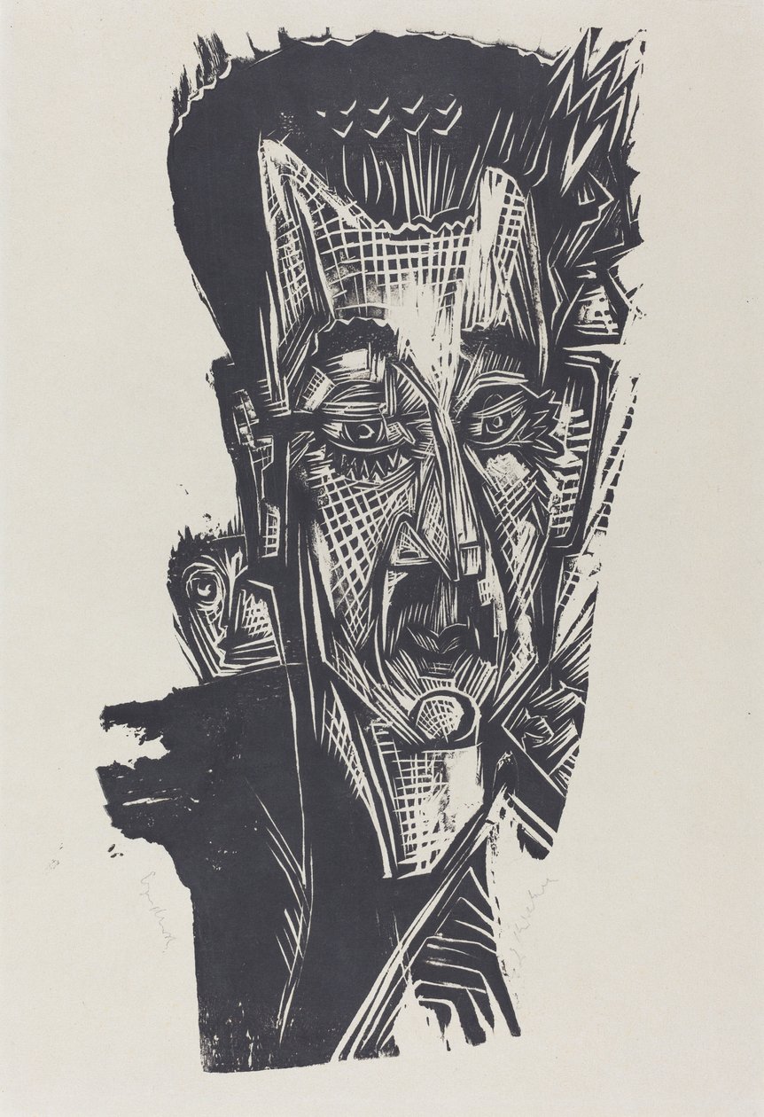 Dr. Ludwig Binswanger, 1917-1918 de Ernst Ludwig Kirchner