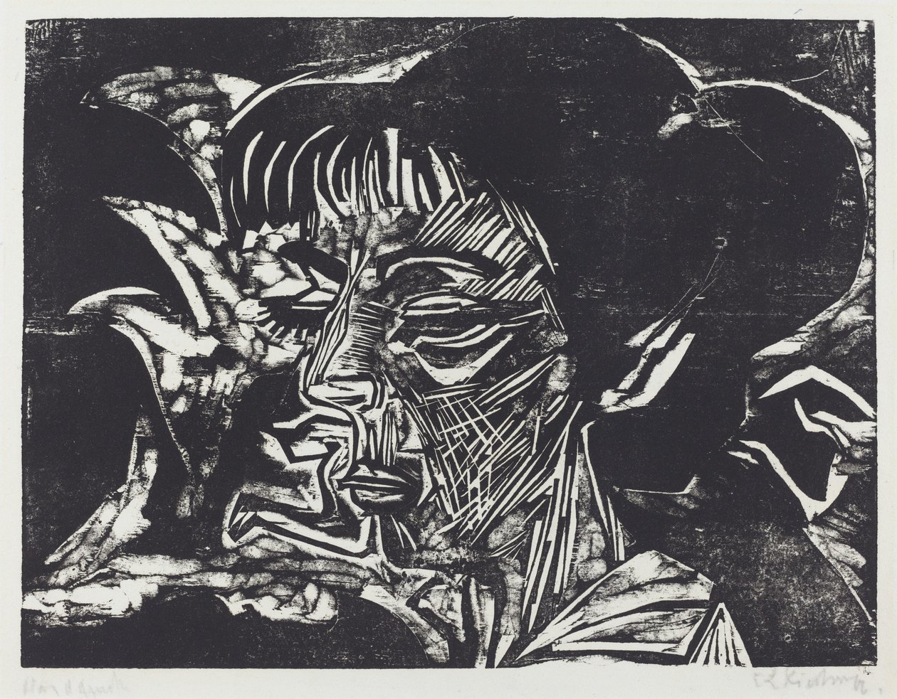 Fanny Wocke, 1916 de Ernst Ludwig Kirchner