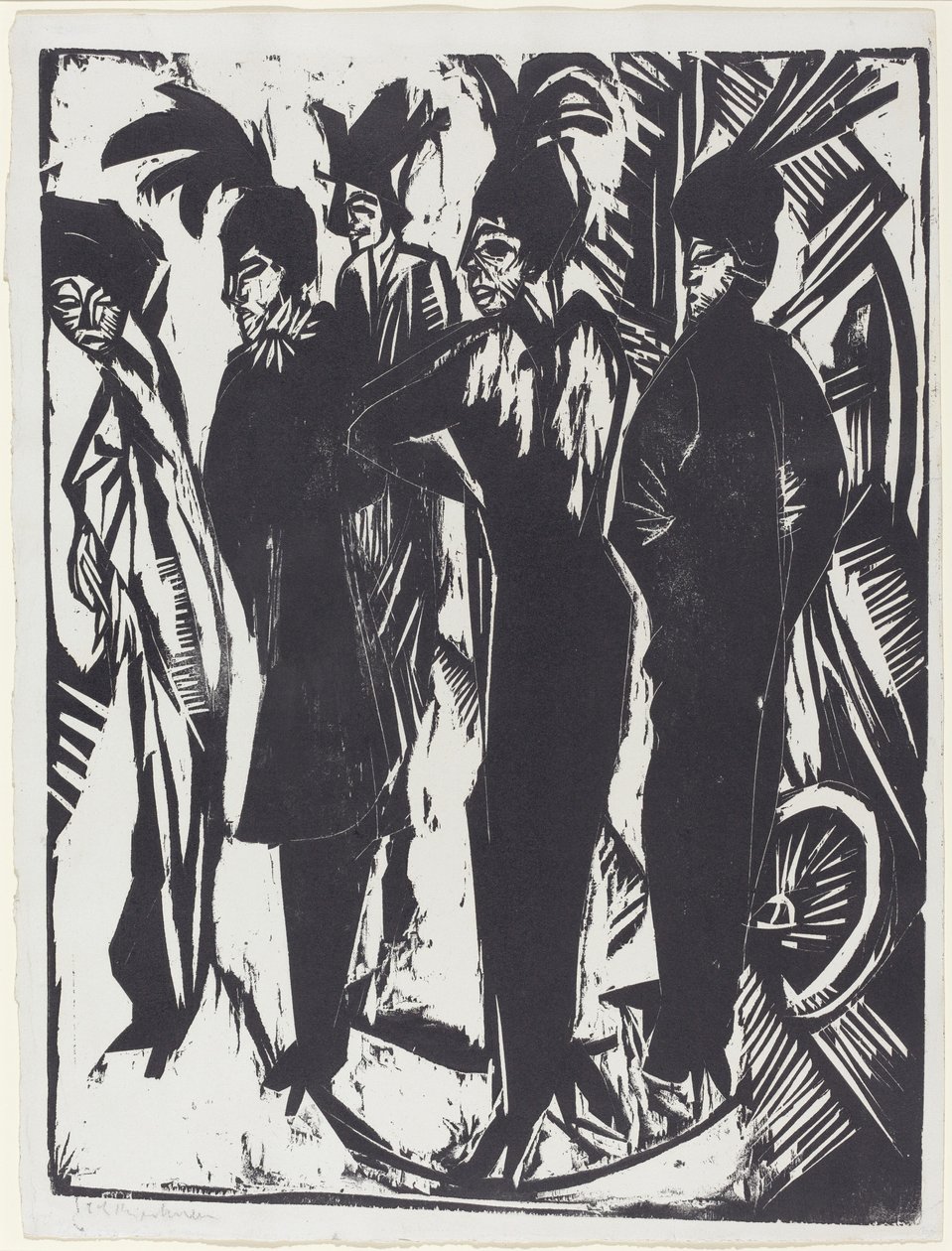 Cinco mujeres en la calle de Ernst Ludwig Kirchner