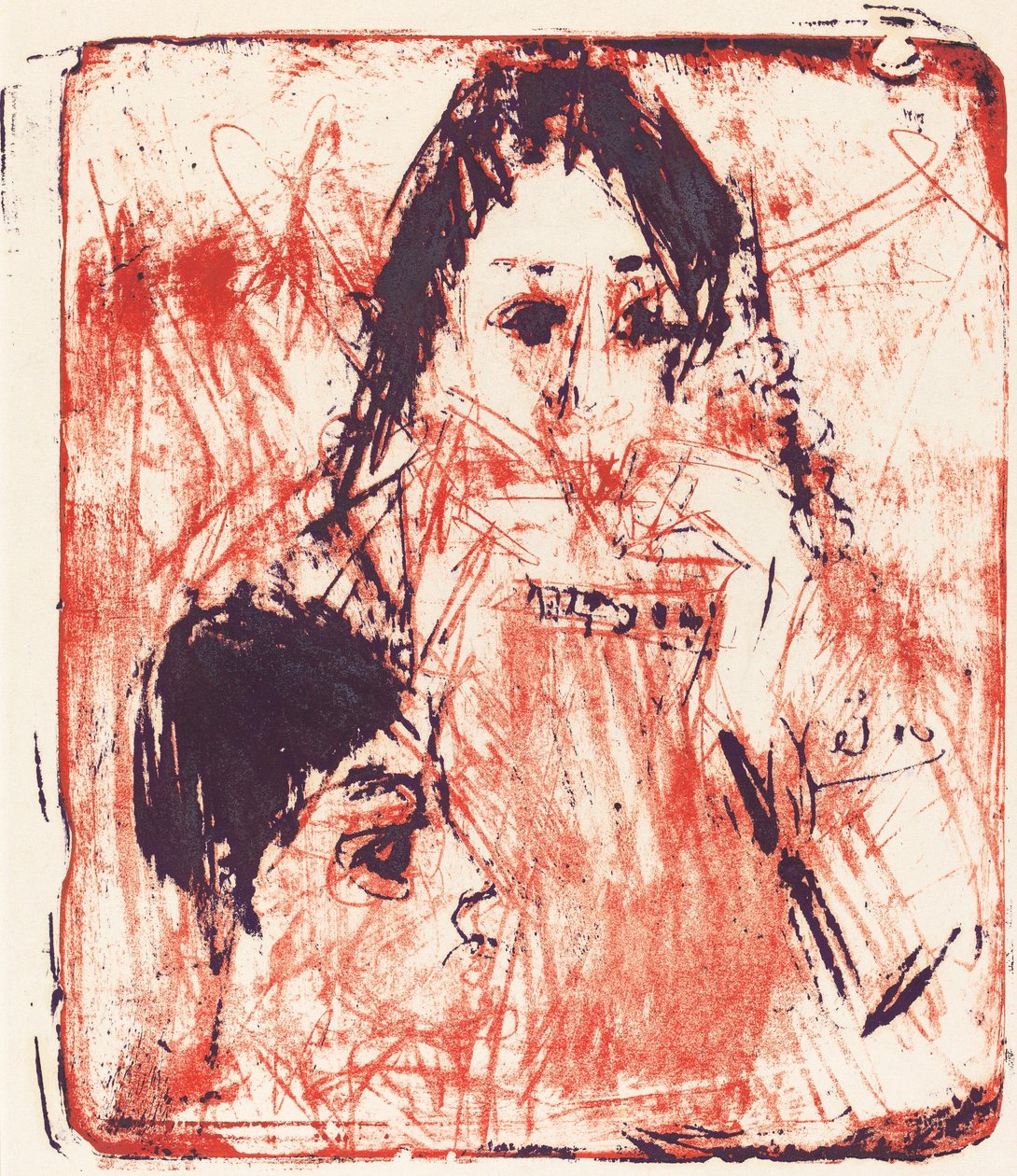 Tocador de armónica, 1919 de Ernst Ludwig Kirchner