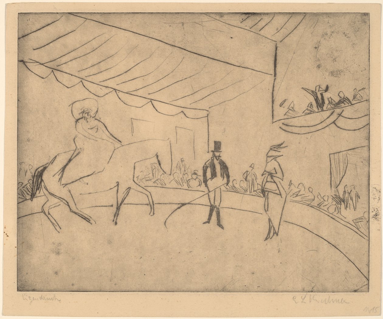 Hipódromo, 1910 de Ernst Ludwig Kirchner