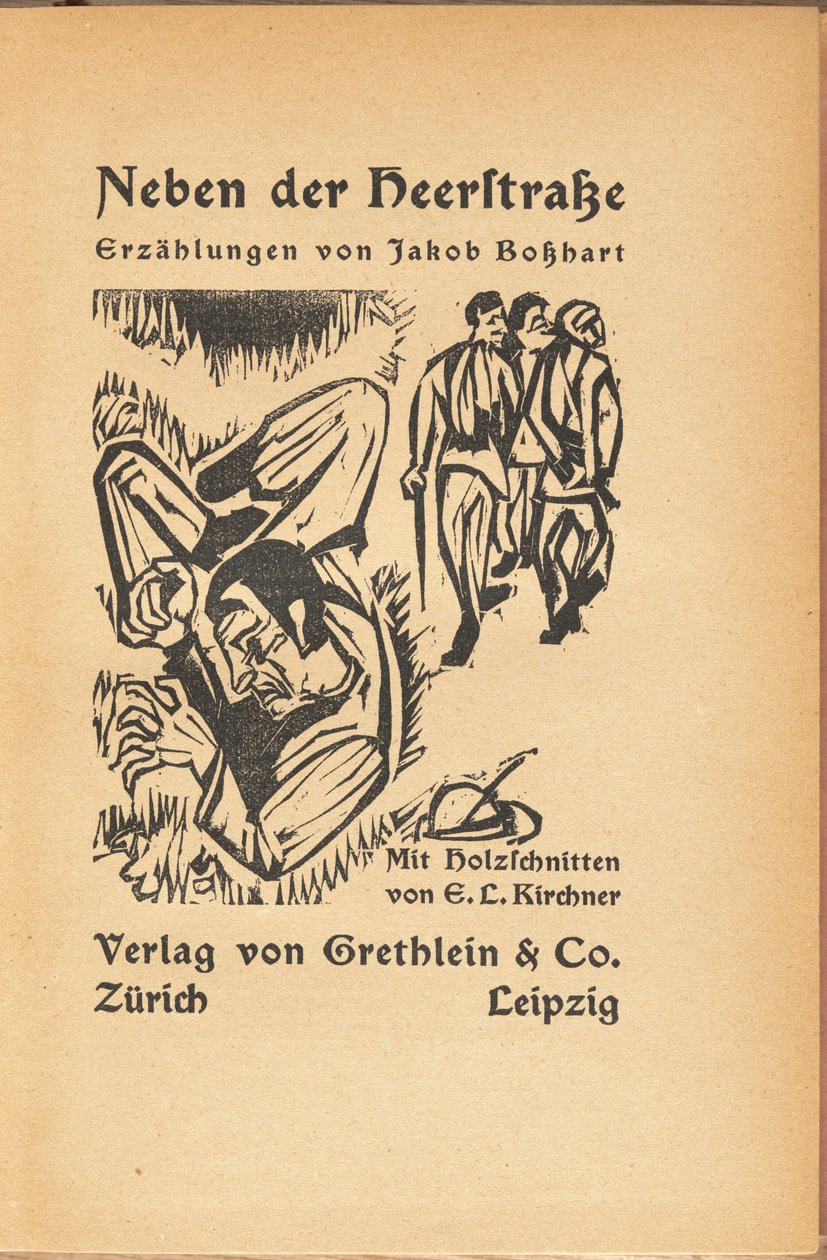 Jakob Bosshart: Cerca de la calle principal, 1923 de Ernst Ludwig Kirchner