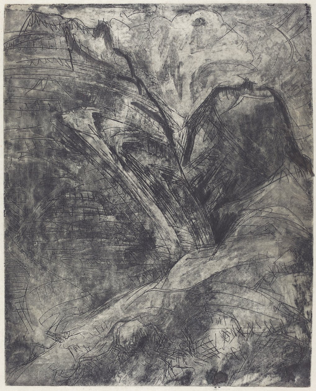 Montañas Berge, 1920 de Ernst Ludwig Kirchner