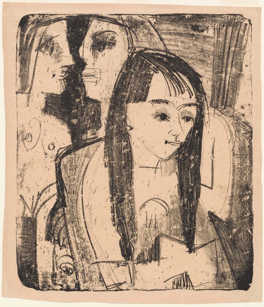 Retrato de una niña, 1921 de Ernst Ludwig Kirchner
