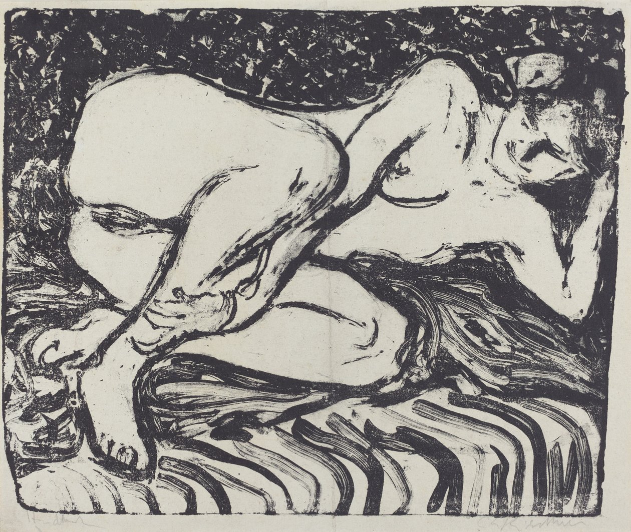 Desnudo reclinado de Ernst Ludwig Kirchner
