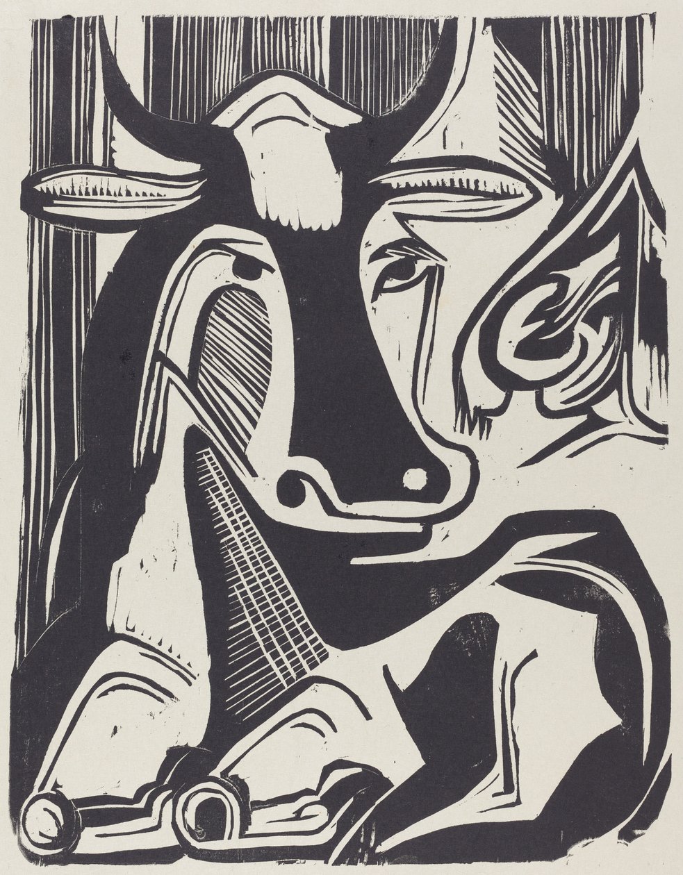 La Gran Vaca Acostada de Ernst Ludwig Kirchner