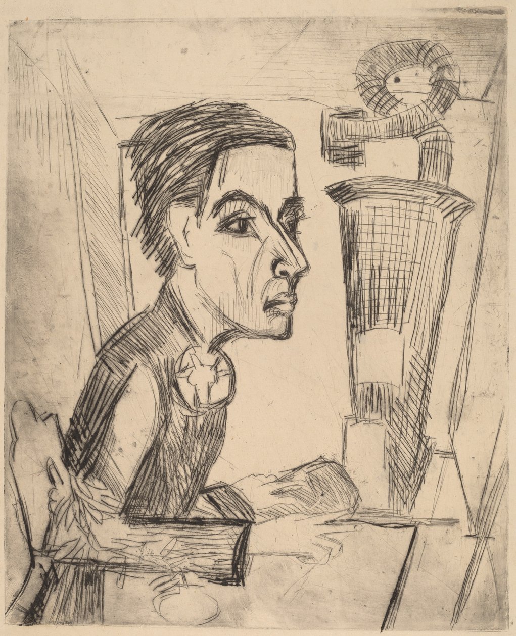 El pintor, 1923 de Ernst Ludwig Kirchner