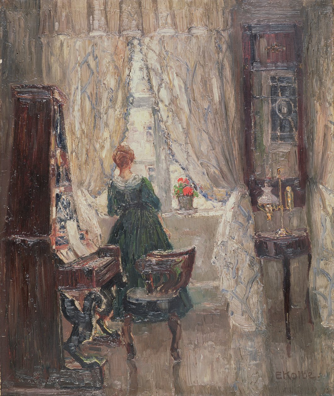 En el salón, c.1910 de Ernst Kolbe