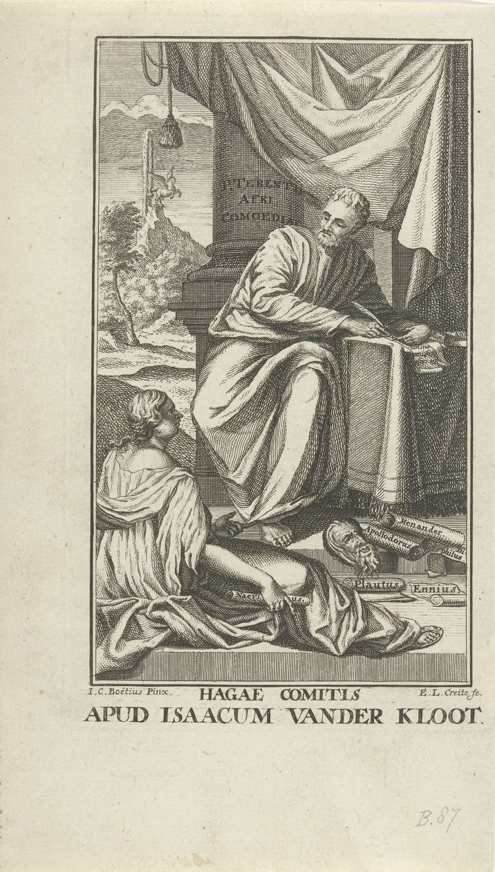 Titelpage voor Comedy voor Terentius Comedias (título sobre objeto) de Ernst Ludwig Creite