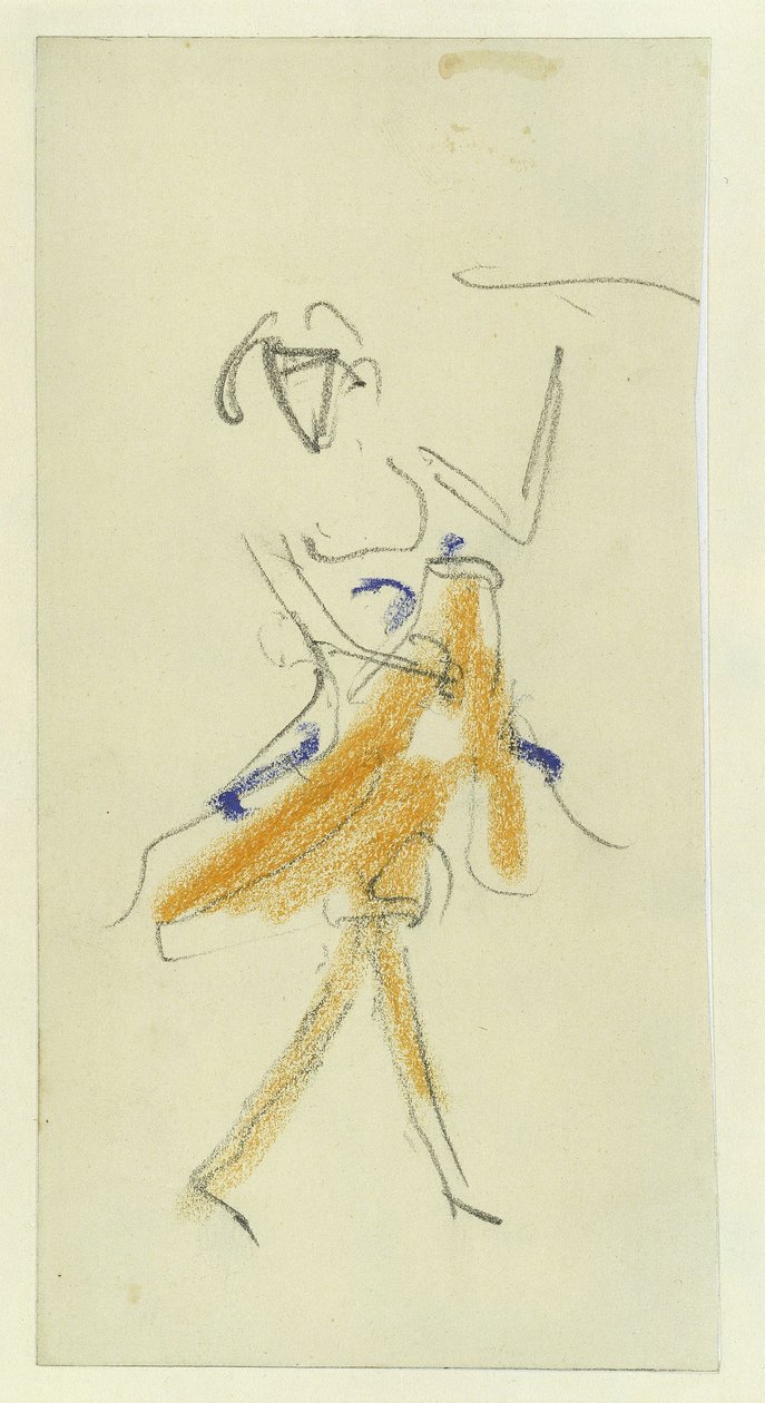 Una bailarina, 1909-1910 de Ernst Ludwig Kirchner