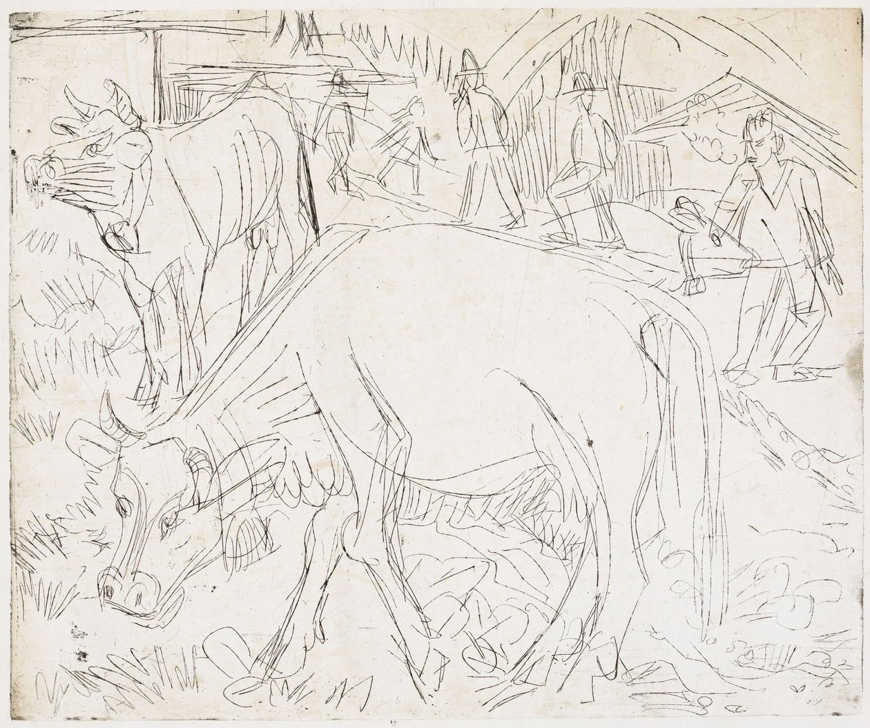 Escena alpina de Ernst Ludwig Kirchner