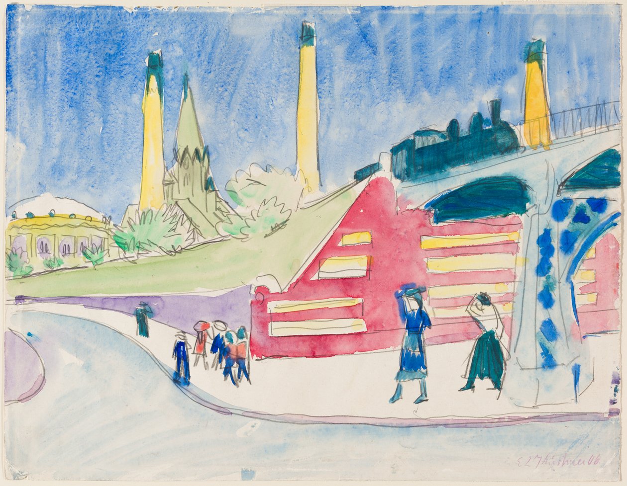 Terraplén ferroviario de Ernst Ludwig Kirchner