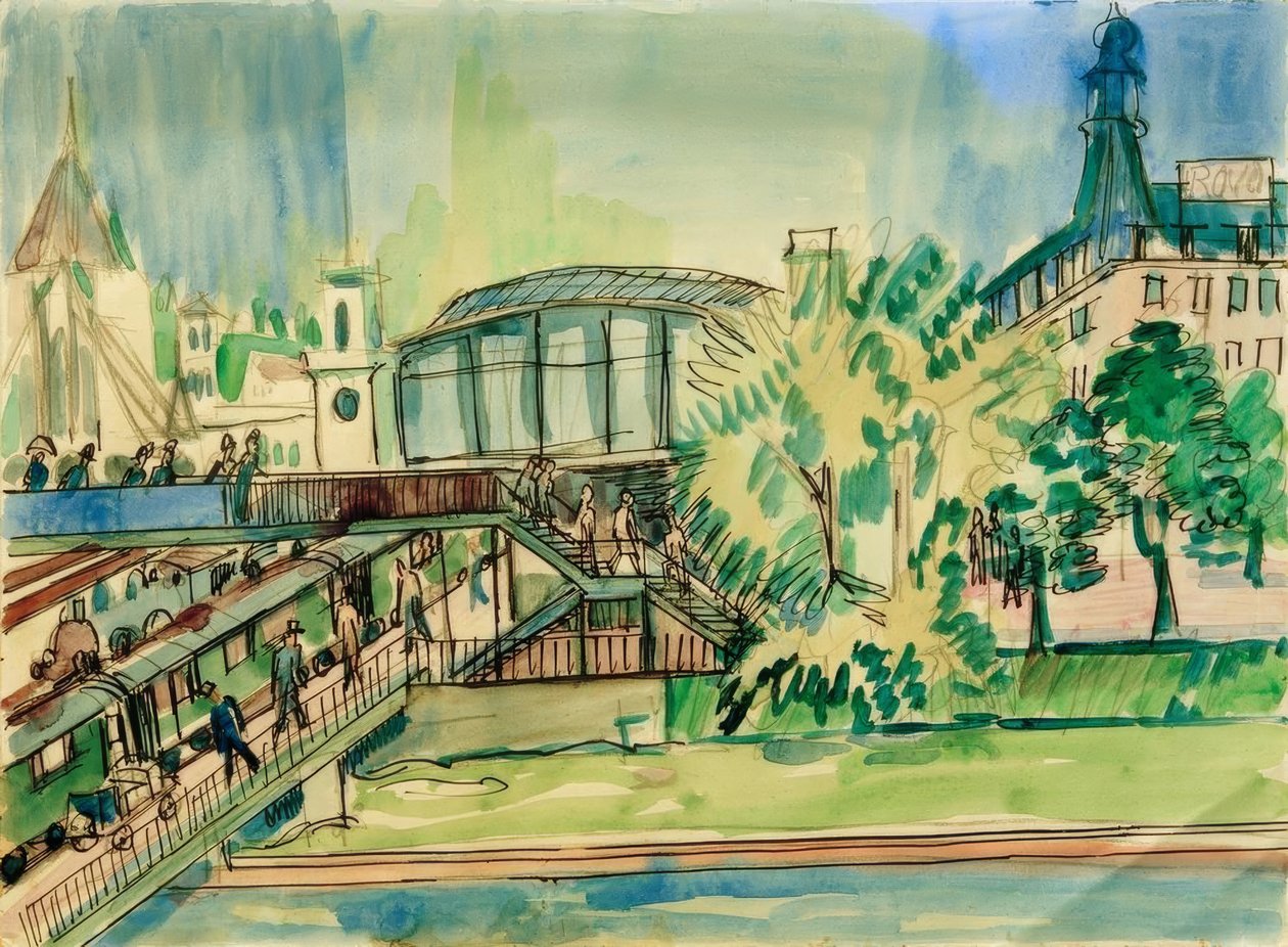 Estación en el canal de Ernst Ludwig Kirchner