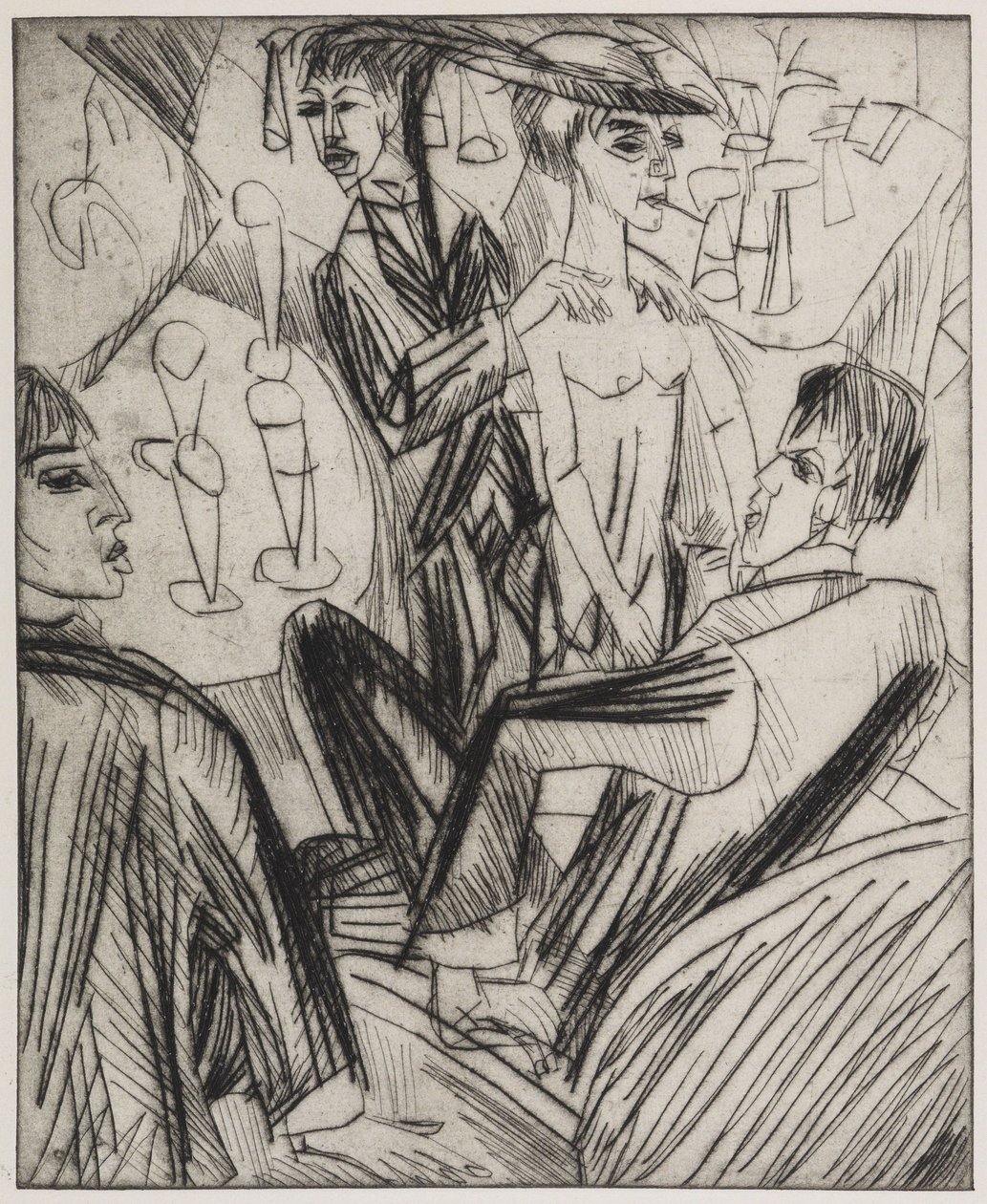Baile de la barba de Ernst Ludwig Kirchner